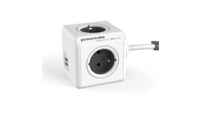 Allocacoc PowerCube Extended USB E(FR), 1.5m power extension 4 AC outlet(s)