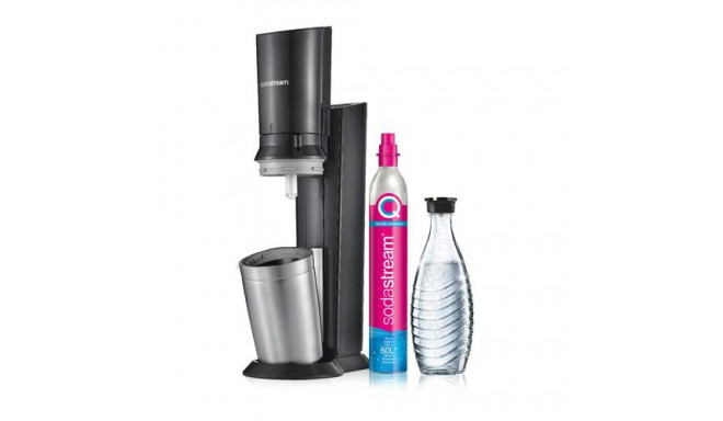 SodaStream Crystal 3.0 Metal, Stainless steel Black