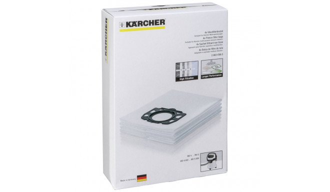 Kärcher Fleece Filter Bags 4 pieces for MV 4/5/6 Series