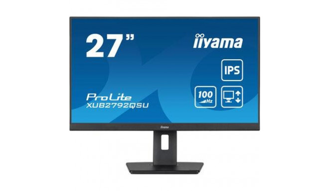 LCD Monitor|IIYAMA|27"|Business|Panel IPS|2560x1440|16:9|100Hz|Matte|0.4 ms|Speakers|Swivel|Pivot|He