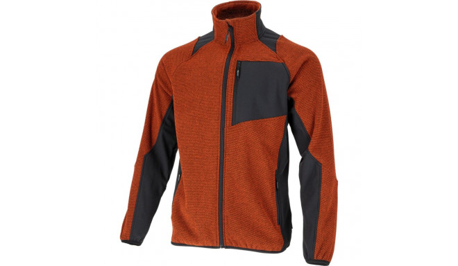 Bluza tech-fleece ceglasto-czarna, "xl", ce, lahti