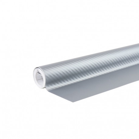 karbon 3d hõbedane kile 30cm x 150cm amio-02600