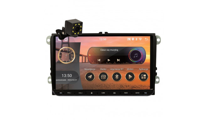 78-349# Radio blow cp02 2din 9" android/wifi/gps/carplay vw/ skoda/ seat