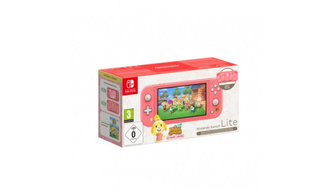 Nintendo Switch Lite Coral + Animal Crossing