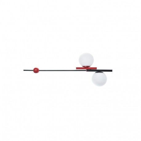 Ceiling Light DKD Home Decor White Black Red Metal Crystal 40 W 44 x 44 x 120 cm