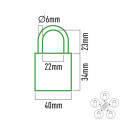 Key padlock EDM