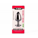 Korek analny Secret Shine Red Heart 7,1cm X-MEN