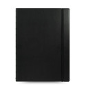 Kaustik Filofax A4 Classic Brights, black- must, spiraalköide, jooneline