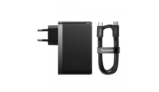 Baseus GaN5 Pro wall charger 2xUSB-C + USB  140W (black)