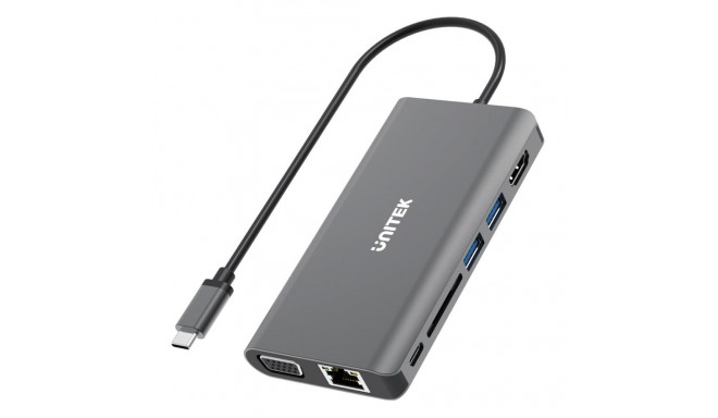 UNITEK uHUB O8+ juhtmega USB 3.2 Gen 1 (3.1 Gen 1) Type-C hall