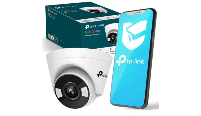 TP-LINK | VIGI 3MP Full-Color Turret Network Camera | VIGI C430 | Dome | 3 MP | 2.8 mm | Power over 