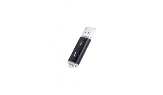 SILICON POWER Ultima U02 Pendrive USB flash drive 4 GB USB 2.0 (SP004GBUF2U02V1K) Black