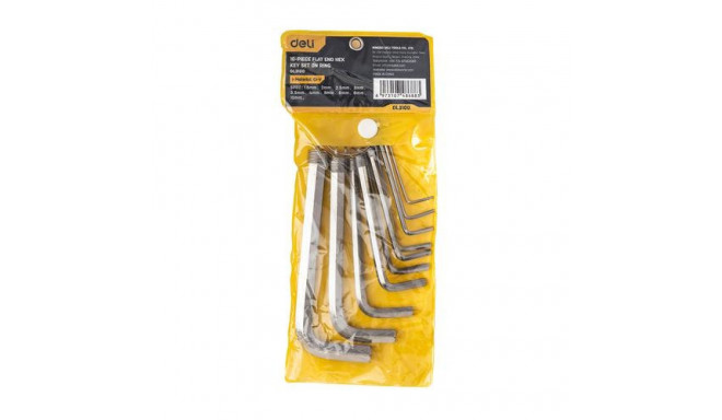 Deli Tools EDL3100 hex key L-shaped hex key set Metric 10 pc(s)