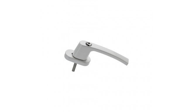 ALU. WINDOW HANDLE LOCKABLE WHITE