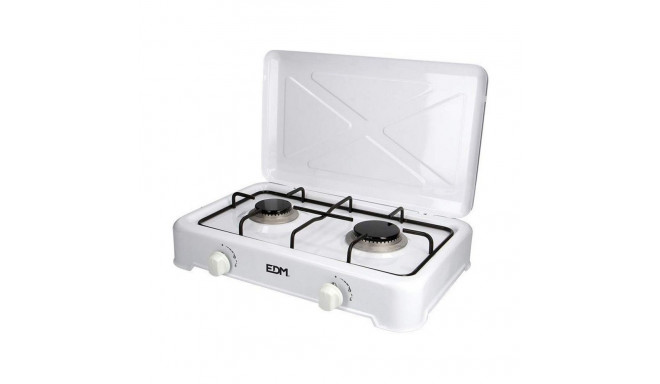 gas stove EDM White Metal 46 x 30 x 12 cm