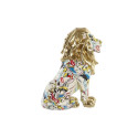 Decorative Figure DKD Home Decor Golden Lion Resin Multicolour Modern (21 x 14,5 x 27 cm) (15 x 21 x