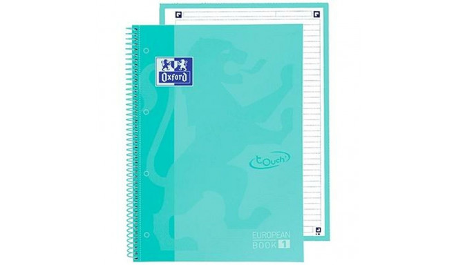 Notebook Oxford European Book School Mint A4 5 Pieces