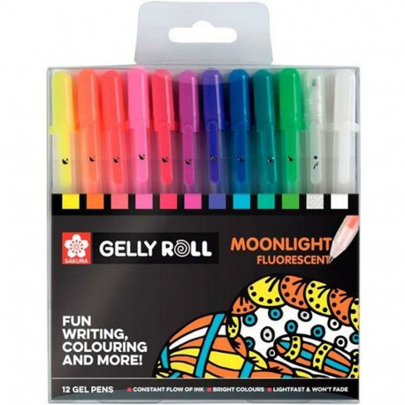 Biro pastapliiatsite komplekt Talens Sakura Gelly Roll Moonlight 12 Tükid, osad