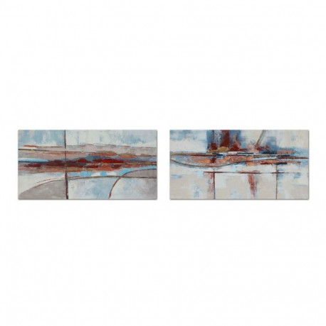 Painting DKD Home Decor 140 x 2,8 x 70 cm Abstract Modern (2 Units)