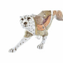 Dekoratīvās figūriņas DKD Home Decor Balts Daudzkrāsains Oranžs Balts/Oranžs Leoparda Koloniāls 30 x