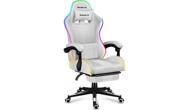 Huzaro Force 4.7 White RGB Armchair
