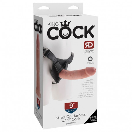 King Cock rihmadega dildo 23cm, ihukarva