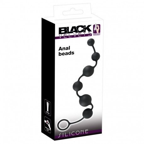Black Velvets silikoonist anaalhelmed 40cm