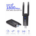 RoGer UBAX6 USB 3.0 WiFi 6 Adapter 802.11ax / 1800mbps / Realtek 8832BU