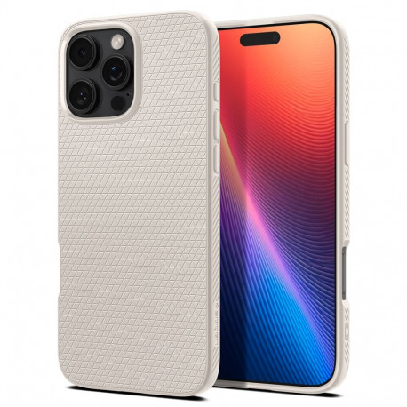 Kaitseümbris Liquid Air, Apple iPhone 16 Pro Max, titaan/beež, Spigen