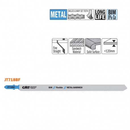 Tikksaelehed, 3 tk HSS 185x1.8x14 TPI (metal-sandwich panels/straight/fine)