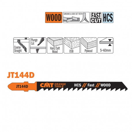 Tikksaelehed, 25 tk HCS 100x4x6 TPI (WOOD/STRAIGHT/COARSE)