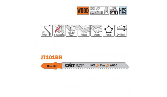 25 JIG SAW BLADES HCS 100x2.5X10TPI (WOOD/STRAIGHT/FINE)