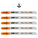 5 JIG SAW BLADES HCS 100x2.5x10TPI (WOOD/STRAIGHT/FINE)