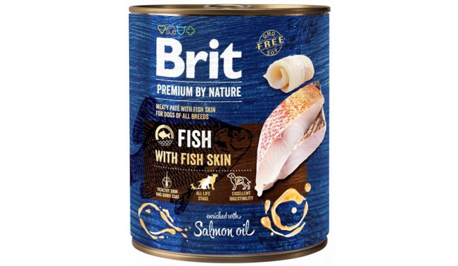 BRIT Premium by nature Fish with fish skin - wet dog food - 800g