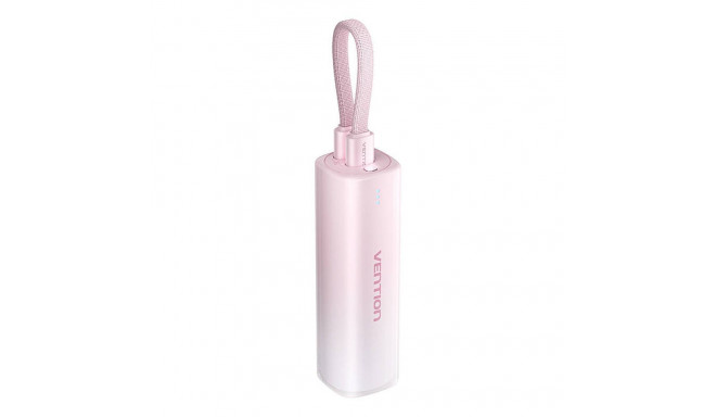 Powerbank 5000mAh Vention FHWR0 20W + USB-C to lightning cable (pink)