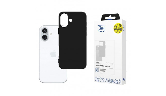 3mk Matt Case with MagSafe for iPhone 16 - Black