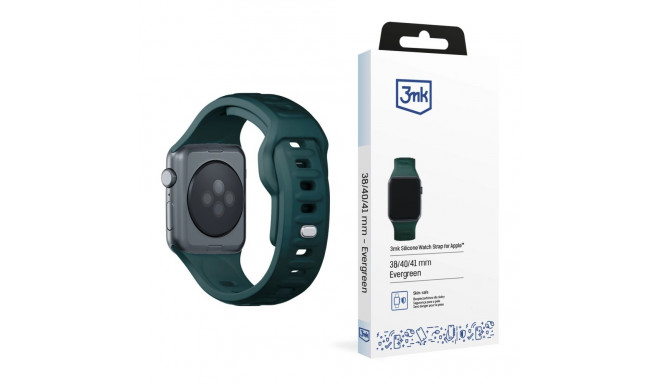 3mk Silicone Watch Strap for Apple Watch 42 / 44 / 45 / 49 mm - green