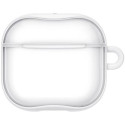 Airpods laadimiskarbiümbris Spigen AirPods 4 Ultra hybrid, valge/läbipaistev