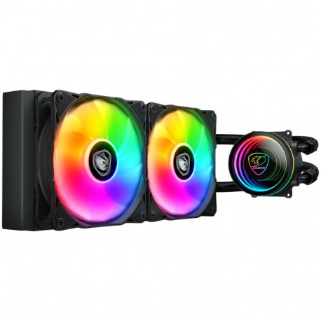 COUGAR Poseidon Elite ARGB 240 AiO Liquid Cooler, Black