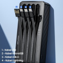 AWEI PowerBank P134K 20000mAh black/black display + USB/PD/Lightning/MicroUSB cables