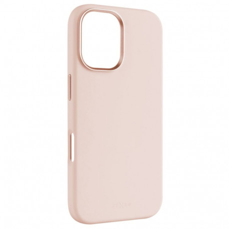 Fixed MagFlow tagakaas Apple iPhone 16 vedel silikoon roosa