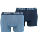 Bokserki męskie Puma Basic Boxer 2P niebieskie, granatowe 906823 36 M