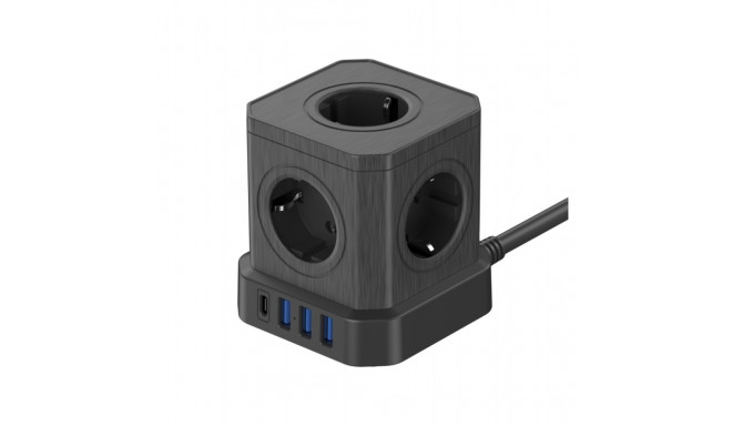 Newell GaN Power Cube 9in1 - black