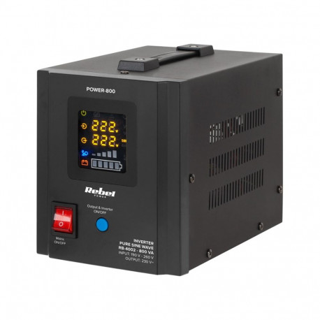Rebel POWER-800 Uninterruptible Power Supply - converter with pure sine wave and charging function 1