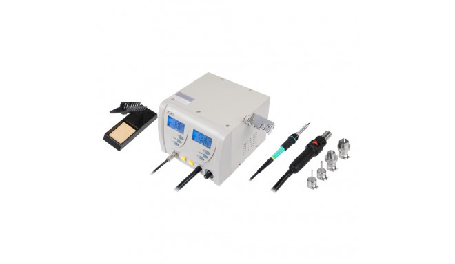 SMD Soldering Station (Hot Air + Flask Soldering Iron)