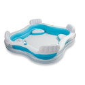 Family swimming pool with relaxation zone SWIM CENTER dimensions 229x229x66cm 56475NP INTEX