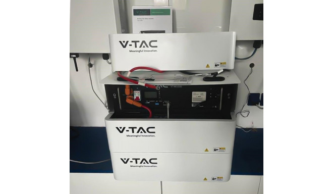 RIIUL seisev energiasalvesti V-TAC VT48100E-P2 moodulriiul 5,12kWh 5 moodulit maksimaalselt (SKU 115