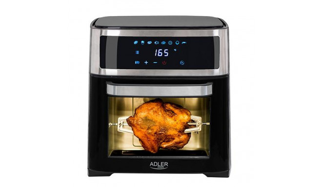 Adler AD 6309 fryer Single 13 L Stand-alone 2500 W Hot air fryer Black, Silver