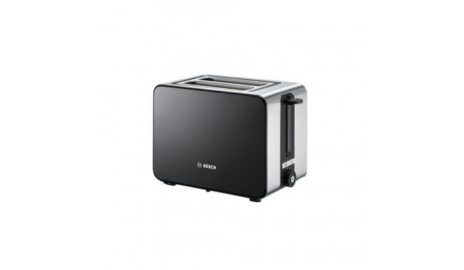 Bosch TAT7203 toaster 2 slice(s) 1050 W Black, Stainless steel