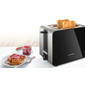 Bosch TAT7203 toaster 2 slice(s) 1050 W Black, Stainless steel